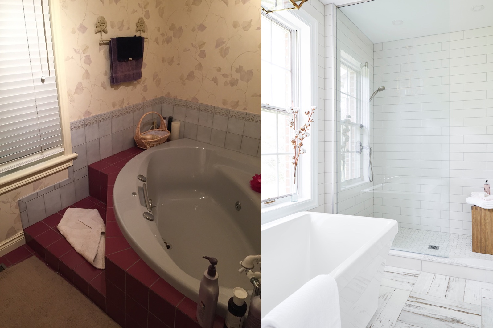 Before After Bathroom Squarefootage Inc